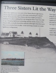 Cape Cod 3 sisters sign with 1st part sign Nauset Cape Cod 3 sisters sign with 1st part sign Nauset