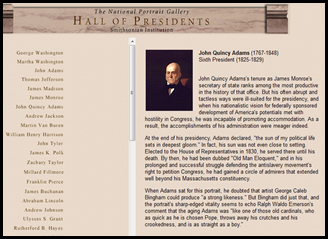 Use this website with your class to help guide research on one or many of the US presidents