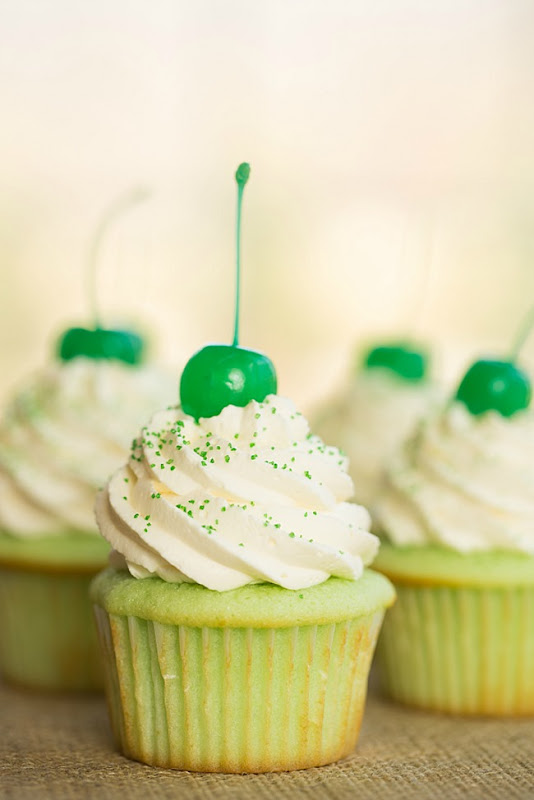 shamrock cupcakes from brown eyed baker