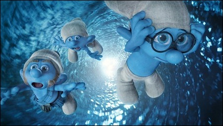 Gutsy, Clumsy and Brainy in Columbia Pictures' THE SMURFS.