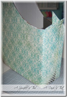 Magazine Holder Step 4 {A Sprinkle of This . . . . A Dash of That} Magazine Holder Step 4 {A Sprinkle of This . . . . A Dash of That}