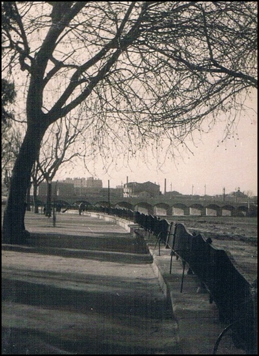 pretil del río. Años 50 pretil del río. Años 50