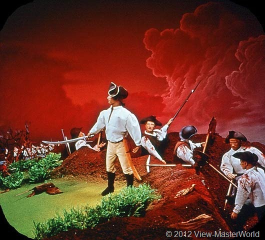 View-Master The Revolutionary War (B810), Scene A6: Battle of Bunker Hill, 1775