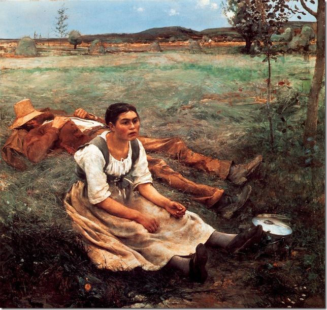Jules BASTIEN-LEPAGE - les foins (1874) Jules BASTIEN-LEPAGE - les foins (1874)