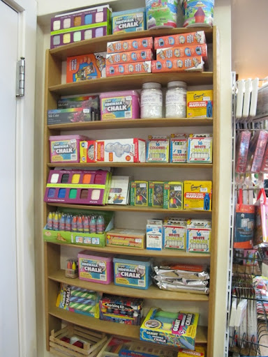 I've never seen so many kinds of sidewalk chalk.