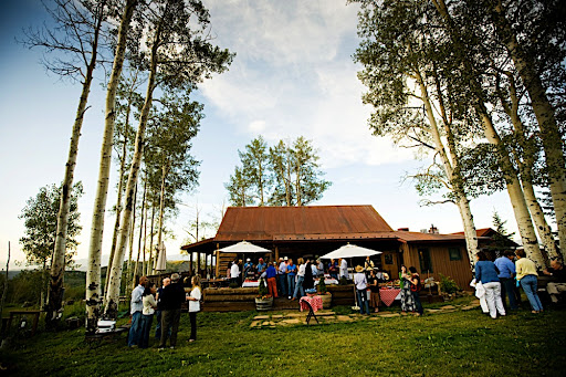 Alexis wanted a real up-in-the-mountains cook-out feeling that was totally different from the actual wedding. Alexis wanted a real up-in-the-mountains cook-out feeling that was totally different from the actual wedding.