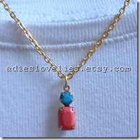 vintage stone necklaces 082