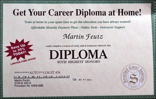 Martins diploma Martins diploma