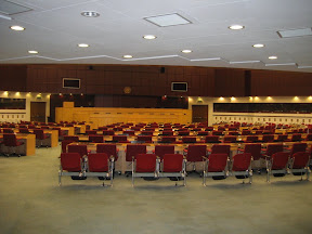 A typical conference room at the UN convention center