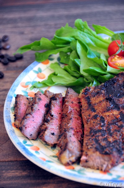 Grilled Ribeye Steaks with Vanilla Coffee Rub and a Giveaway!  http://uTry.it
