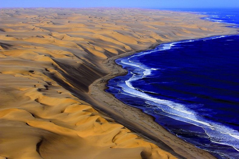 Image result for Namibia where the Namib desert meets the sea