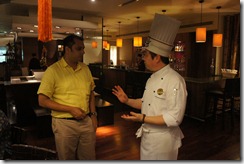 chatting with chef Liang