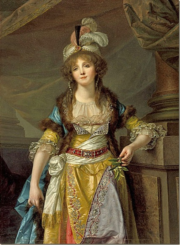 Jeune femme en costume turc Jeune femme en costume turc