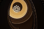 The spiral staircase at the Executive Mansion, looking up to what used to be the cupola . Photo taken by my sweetie :-)