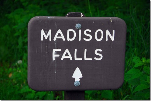 Madison Falls Sign