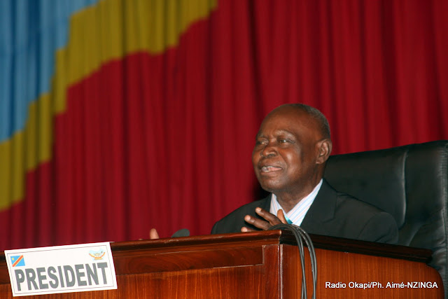 Timothée Kombo Nkisi, Président provisoire de l'Assemblée Nationale de la RDC, le 16/02/2012. Radio Okapi/Ph. Aimé-NZINGA Timothée Kombo Nkisi, Président provisoire de l'Assemblée Nationale de la RDC, le 16/02/2012. Radio Okapi/Ph. Aimé-NZINGA