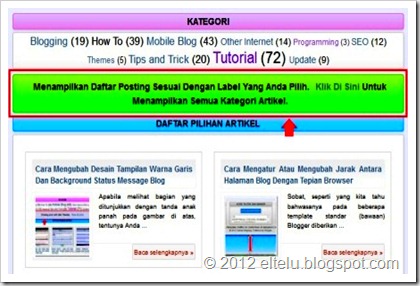 Tampilan Status Message Yang Dimunculkan Ketika Label Diklik Tampilan Status Message Yang Dimunculkan Ketika Label Diklik