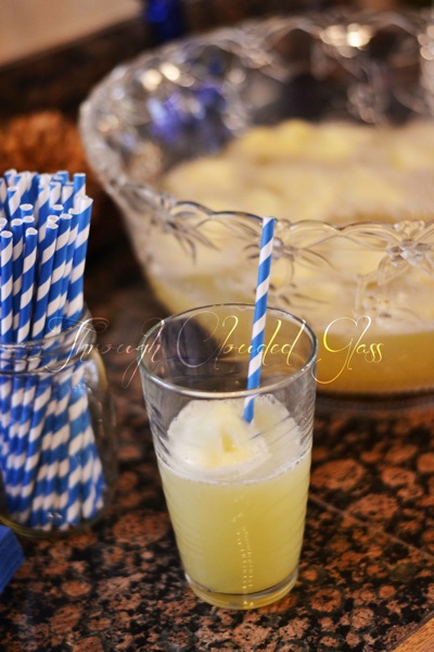 Pineapple Sherbet Punch | Through Clouded Glass Pineapple Sherbet Punch | Through Clouded Glass
