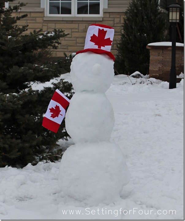 Snowman from Setting for Four #winter #snow #Canada