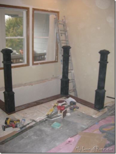 Black newel posts