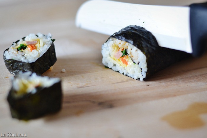 gimbap cut