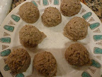 I used an ice cream scoop to shape each into 1/3 cup mounds-a dry measure will work too.
