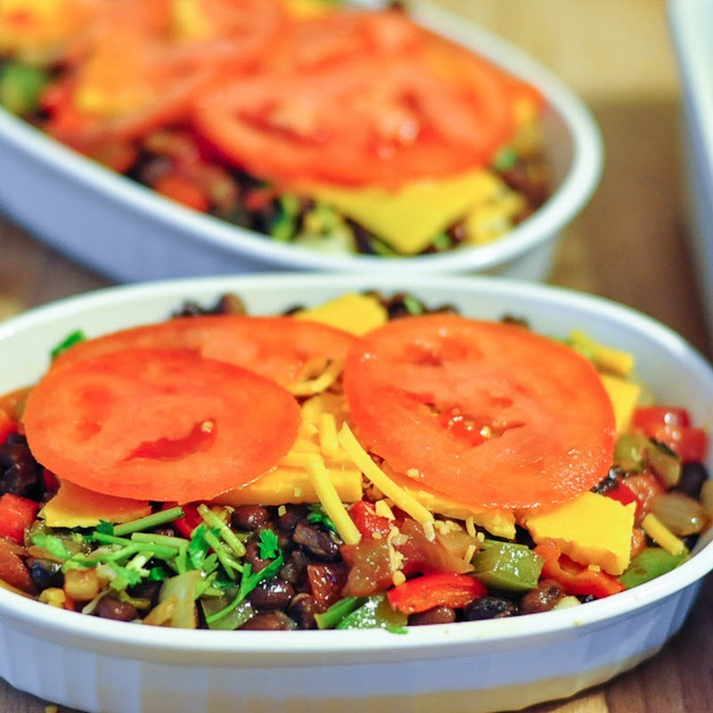 Quinoa+bean casserole