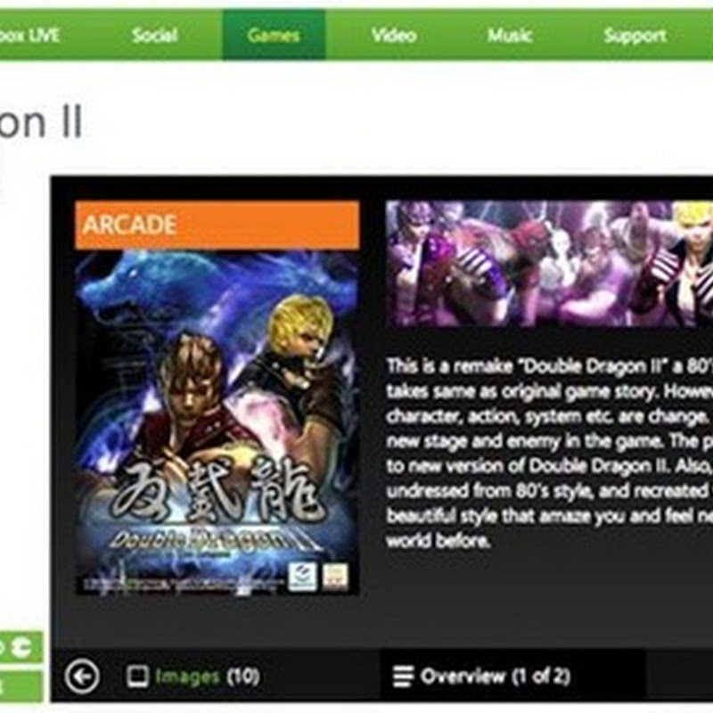Das Xbox Listing für Double Dragon II liest sich, als käme es direkt aus Google Translate