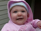 Morgan's first mouthful of dirt!