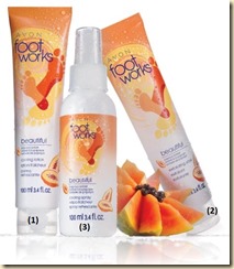 Avon Papaya Sorbet Foot Works