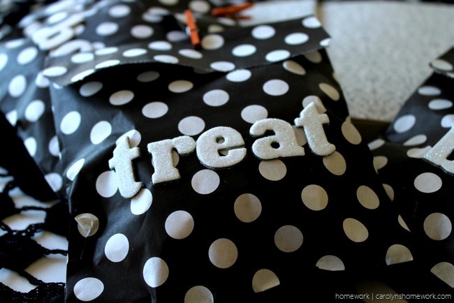 Black, White & Glitter Halloween Treat Bags via homework - carolynshomework (11)