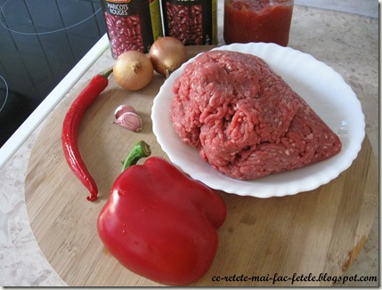 Chili con carne - ingredientele Chili con carne - ingredientele