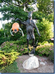 7820 Ontario Sault Ste Marie - Moose with captured hunter at The Totem Pole in Frontier Village Trading Post