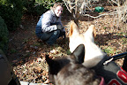 Oh, you're trimming back all of the brown foliage on the ferns and perennials and clearing the beds of leaves.
