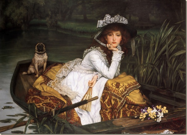 James Tissot, Jeune fille dans une barque James Tissot, Jeune fille dans une barque