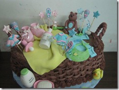 baby shower cake basket