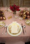 One of the place settings featuring china from Royal Crown Derby and Martha Stewart Collection with Wedgwood. The flatware is from the Vera Wang Collection by Wedgwood. One of the place settings featuring china from Royal Crown Derby and Martha Stewart Collection with Wedgwood. The flatware is from the Vera Wang Collection by Wedgwood.