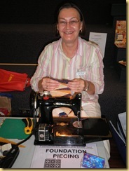 Lyn C with her featherweight singer Lyn C with her featherweight singer