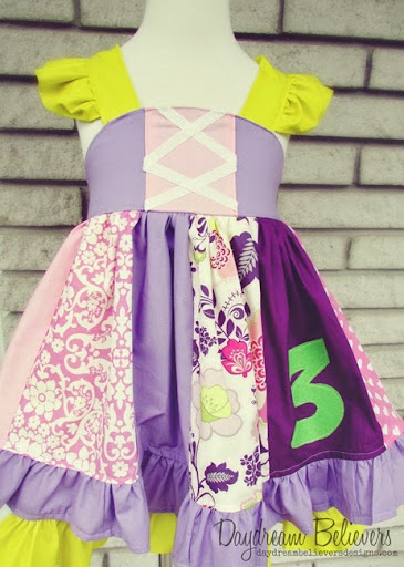 rapunzel birthday dress