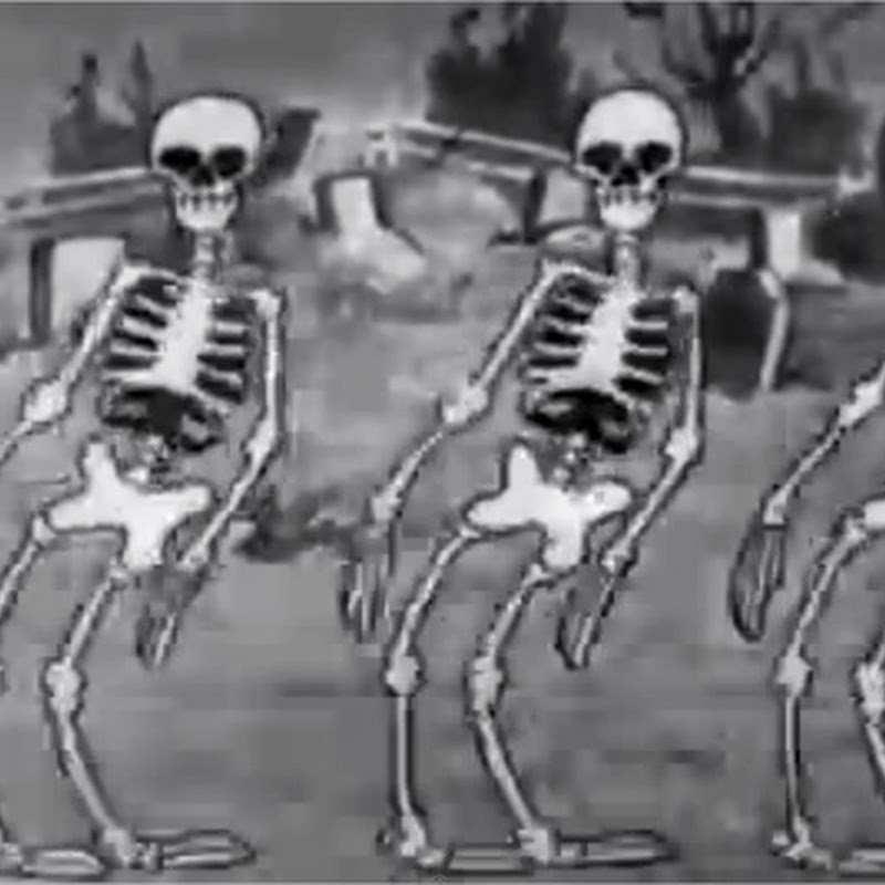 The skeleton dance, un corto animado de Walt Disney de miedo