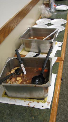 The meal served at the luncheon was a buffalo stew correlating the similarity that buffalo were once near extinction but now thrive once again. (Photo by Kenrick Nobles)