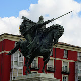 07/07. Burgos: la statua di El Cid Campeador, Rodrigo de Vivar.