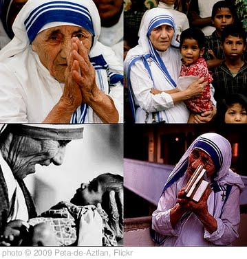 'Mother-Teresa-collage' photo (c) 2009, Peta-de-Aztlan - license: http://creativecommons.org/licenses/by/2.0/
