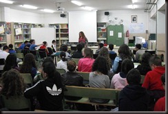 charlando con alumnos charlando con alumnos
