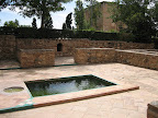 The foundations of an old building in the Alhambra.