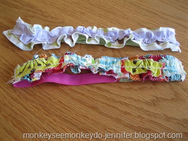elastic ruffle headband elastic ruffle headband