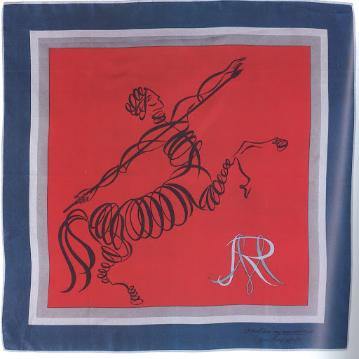 Genviève M. for 'Rémy Martin', silk, 1970s. 
(