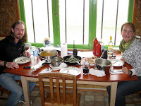 Thanksgiving dinner with Drew in Puerto Natales!