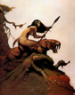 c0 A painting by Frank Frazetta