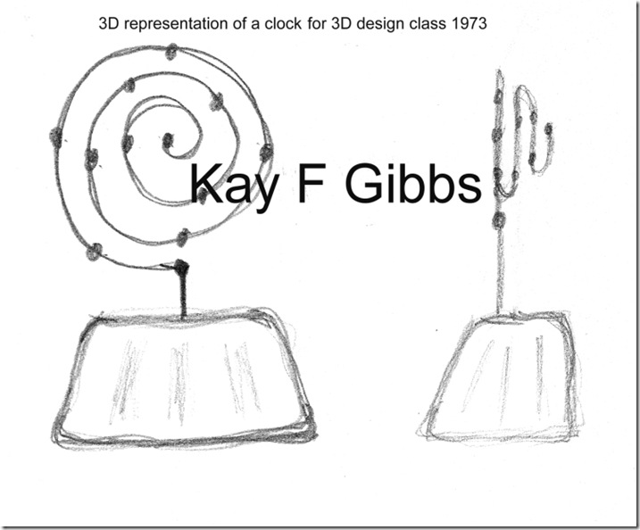 3D design of clock 1973